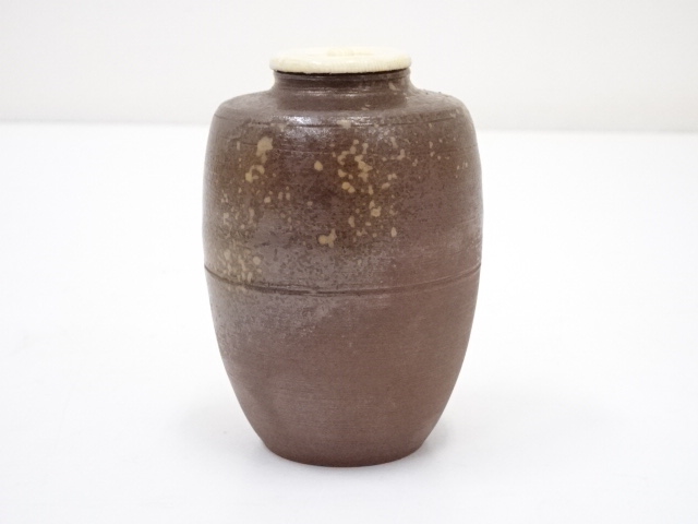 道具 ] - 道具 備前焼 木村陶峰造 肩衝茶入（共箱） □z